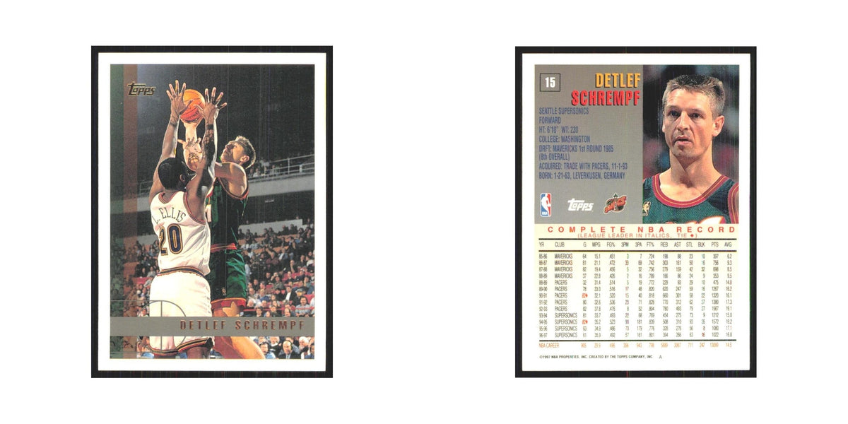 1997 Topps Detlef Schrempf Seattle SuperSonics #15.0