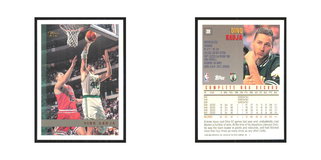 1997 Topps Dino Radja Celtics #38.0
