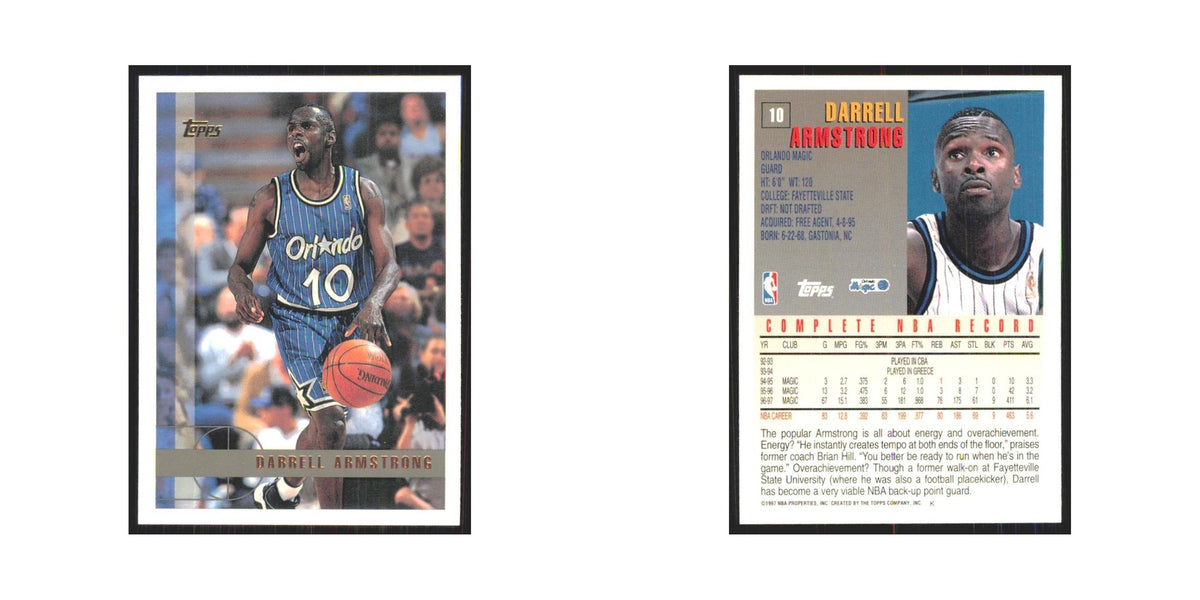 1997 Topps Darrell Armstrong Magic #10.0