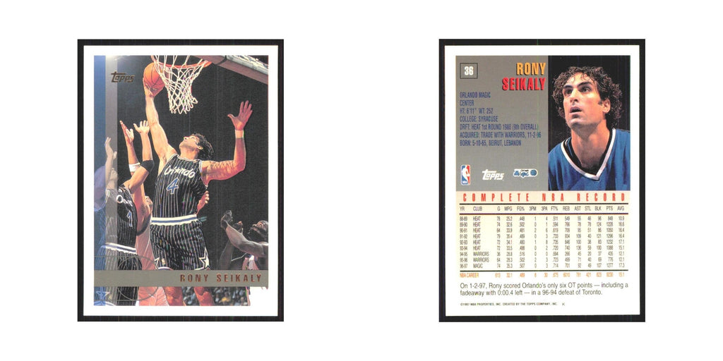 1997 Topps Rony Seikaly Magic #36.0