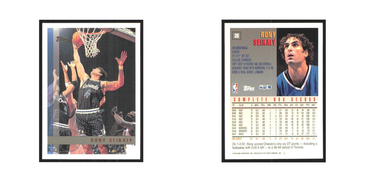 1997 Topps Rony Seikaly Magic #36.0