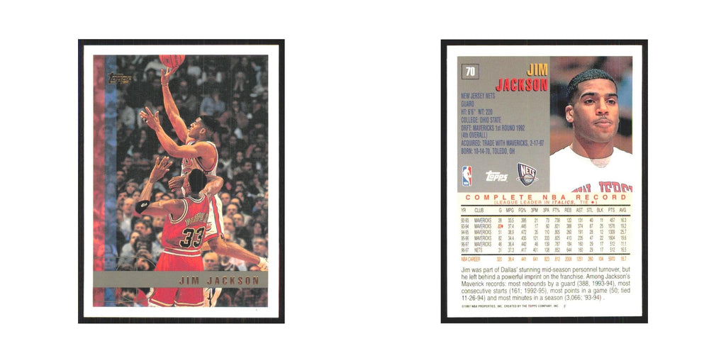 1997 Topps Jim Jackson Nets #70.0