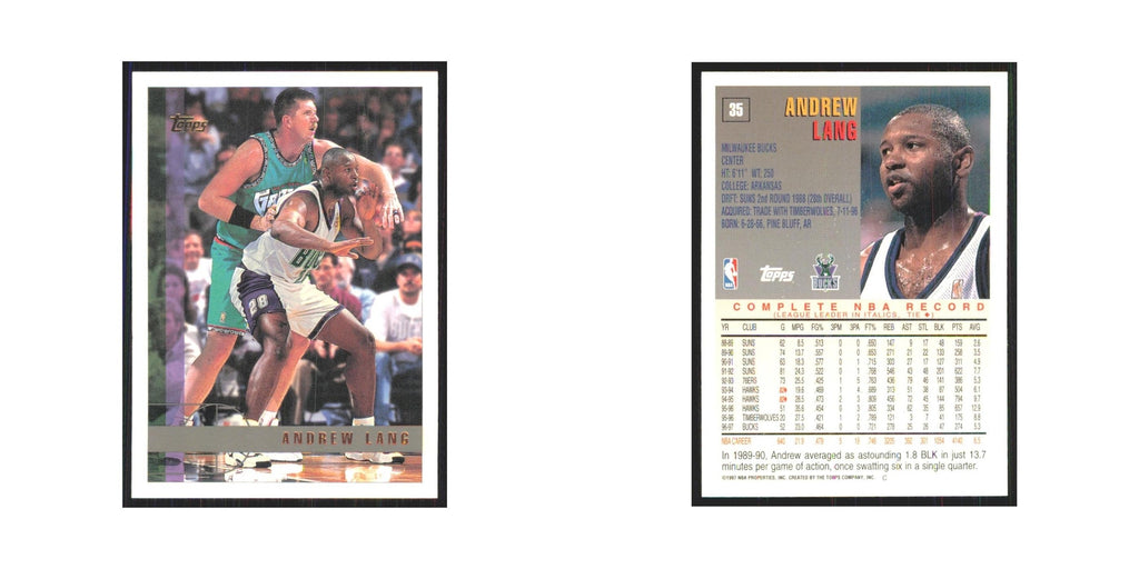 1997 Topps Andrew Lang Bucks #35.0