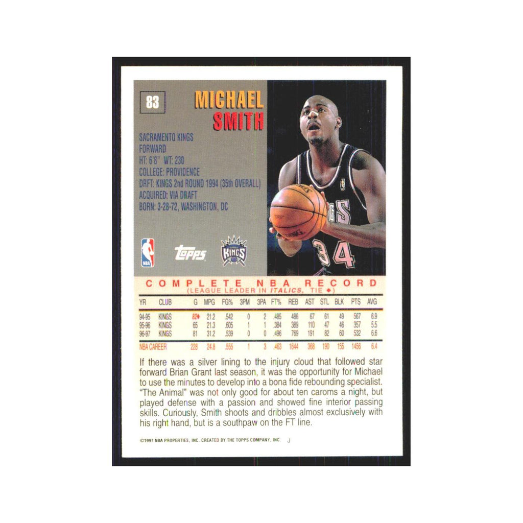 1997 Topps Michael Smith Kings #83.0