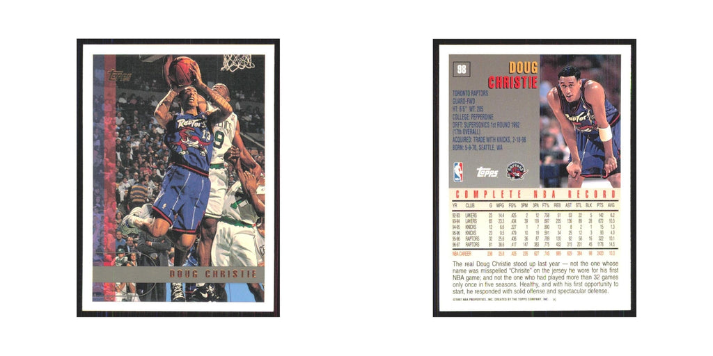 1997 Topps Doug Christie Raptors #98.0