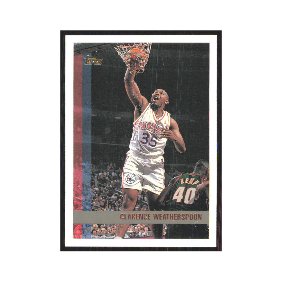 1997 Topps Clarence Weatherspoon 76ers #28.0