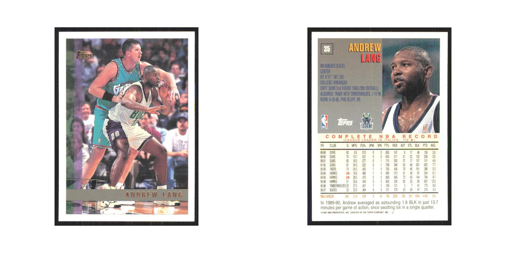 1997 Topps Andrew Lang Bucks #35.0