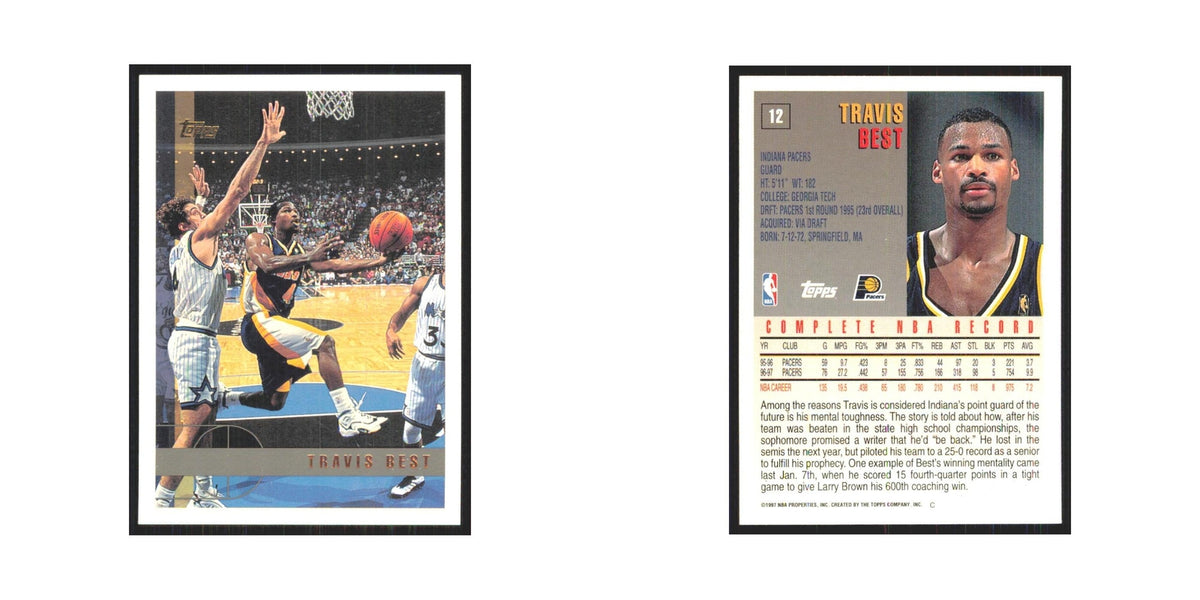 1997 Topps Travis Best Pacers #12.0