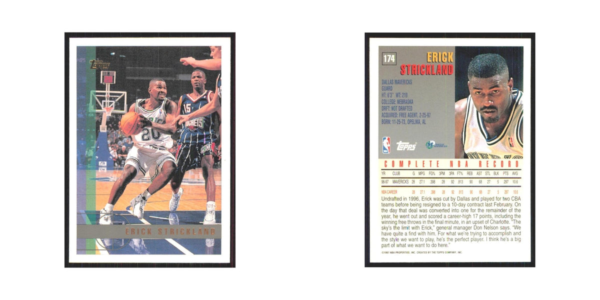 1997 Topps Erick Strickland Mavericks #174.0