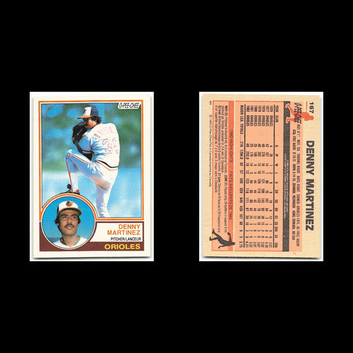 Dennis Martinez #167 1983 O-Pee-Chee Baltimore Orioles Baseball Card MLB NM