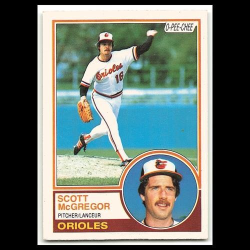 Scott McGregor #216 1983 O-Pee-Chee Baltimore Orioles Baseball Card MLB NM