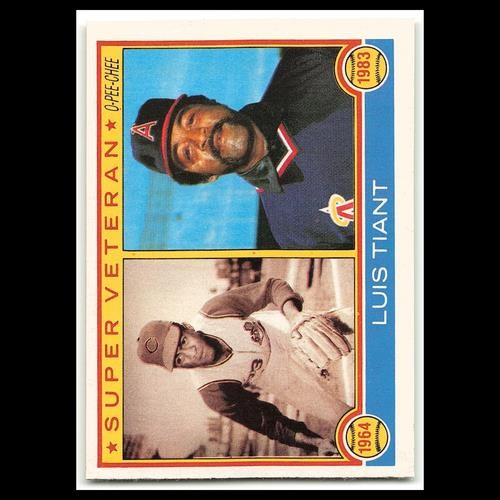 Luis Tiant #179 1983 O-Pee-Chee Cleveland Indians/California Angels Baseball MLB