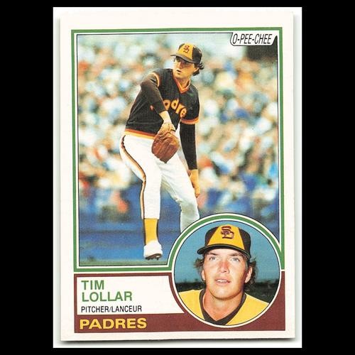Tim Lollar #185 1983 O-Pee-Chee San Diego Padres Baseball Card MLB NM