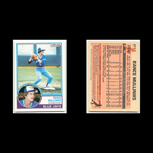 Rance Mulliniks #277 1983 O-Pee-Chee Toronto Blue Jays Baseball Card MLB NM