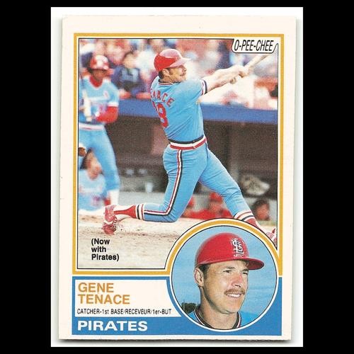 Gene Tenace #252 1983 O-Pee-Chee Pittsburgh Pirates Baseball Card MLB NM