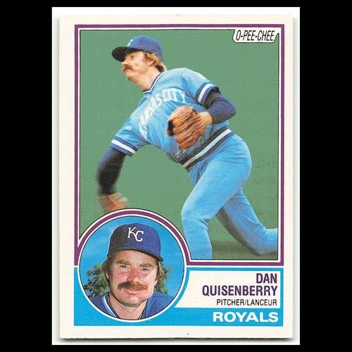 Dan Quisenberry #155 1983 O-Pee-Chee Kansas City Royals Baseball Card MLB NM