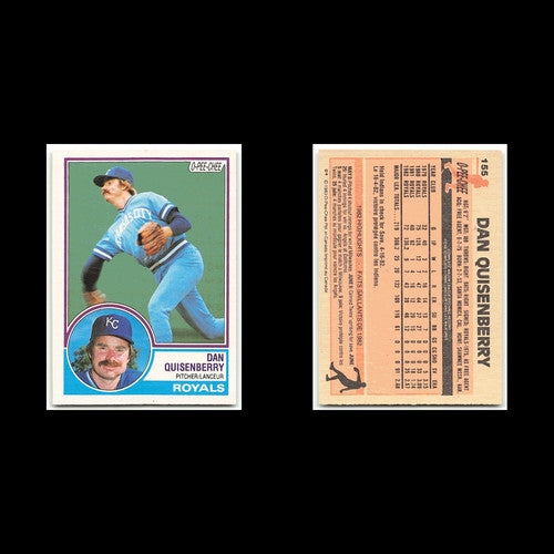 Dan Quisenberry #155 1983 O-Pee-Chee Kansas City Royals Baseball Card MLB NM