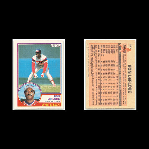 Ron LeFlore #297 1983 O-Pee-Chee Chicago White Sox Baseball Card MLB NM