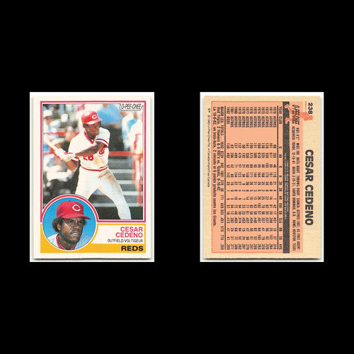 Cesar Cedeno #238 1983 O-Pee-Chee Cincinnati Reds Baseball Card MLB NM