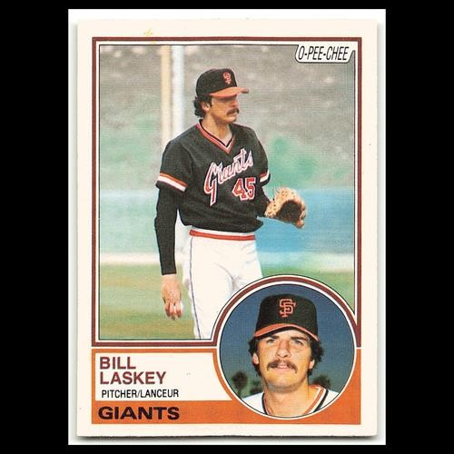 Bill Laskey #218 1983 O-Pee-Chee San Francisco Giants Baseball Card MLB NM