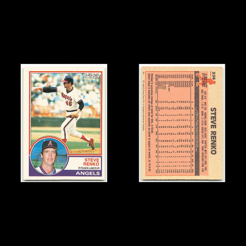 Steve Renko #236 1983 O-Pee-Chee California Angels Baseball Card MLB NM