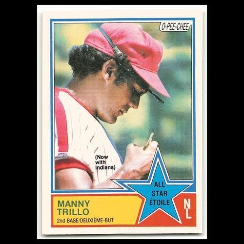 Manny Trillo #174 1983 O-Pee-Chee Cleveland Indians Baseball Card MLB NM