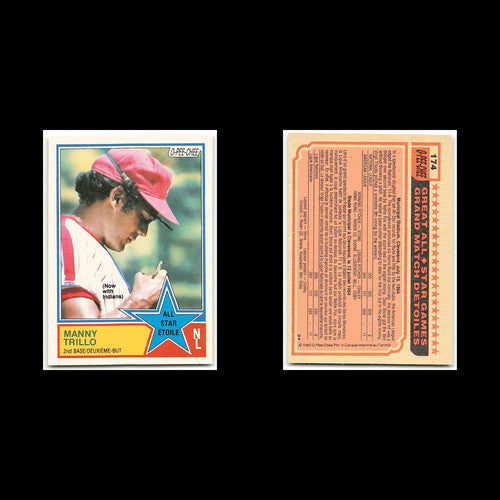 Manny Trillo #174 1983 O-Pee-Chee Cleveland Indians Baseball Card MLB NM