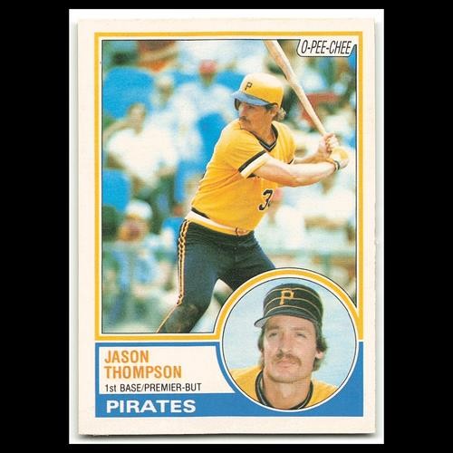 Jason Thompson #209 1983 O-Pee-Chee Pittsburgh Pirates Baseball Card MLB NM