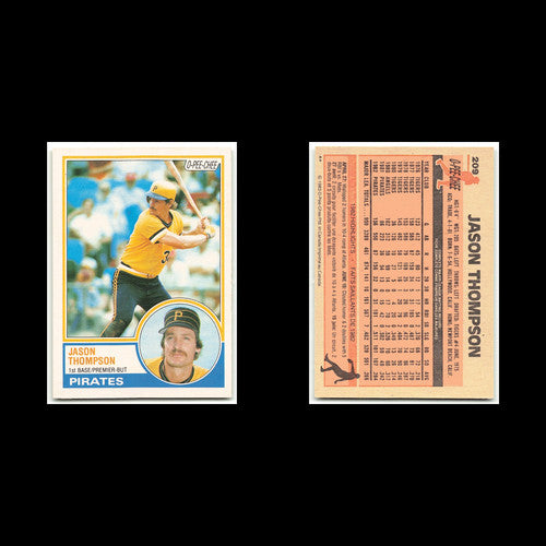 Jason Thompson #209 1983 O-Pee-Chee Pittsburgh Pirates Baseball Card MLB NM
