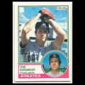Tom Burgmeier #213 1983 O-Pee-Chee Oakland Athletics Baseball Card MLB NM