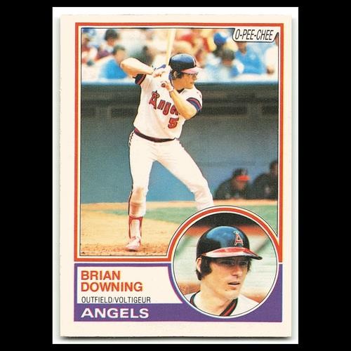 Brian Downing #298 1983 O-Pee-Chee California Angels Baseball Card MLB NM