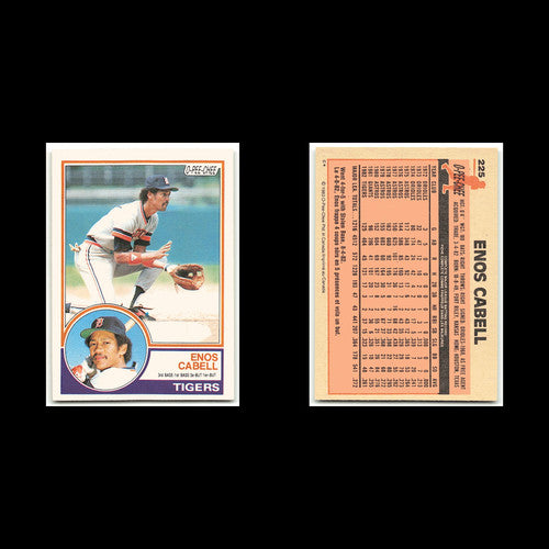 Enos Cabell #225 1983 O-Pee-Chee Detroit Tigers Baseball Card MLB NM