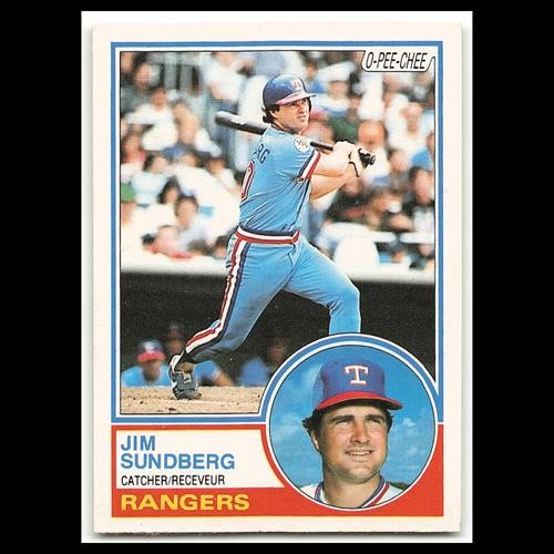 Jim Sundberg #158 1983 O-Pee-Chee Texas Rangers Baseball Card MLB NM