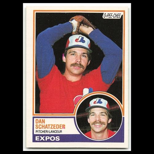 Dan Schatzeder #189 1983 O-Pee-Chee Montreal Expos Baseball Card MLB NM