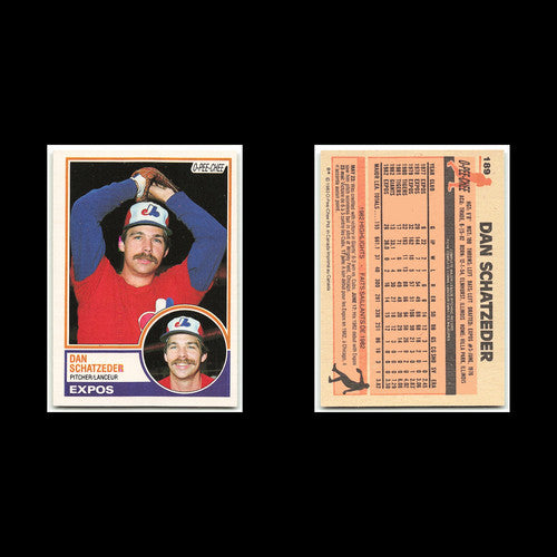 Dan Schatzeder #189 1983 O-Pee-Chee Montreal Expos Baseball Card MLB NM