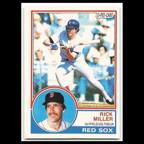 Rick Miller #188 1983 O-Pee-Chee Boston Red Sox Baseball Card MLB NM