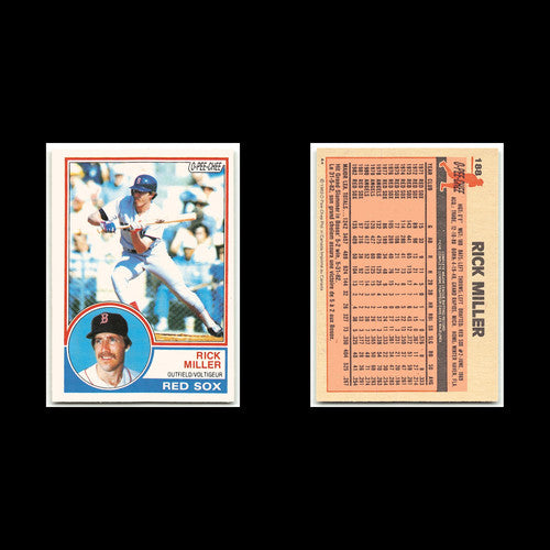 Rick Miller #188 1983 O-Pee-Chee Boston Red Sox Baseball Card MLB NM