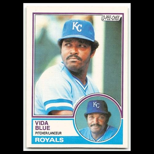 Vida Blue #178 1983 O-Pee-Chee Kansas City Royals Baseball Card MLB NM