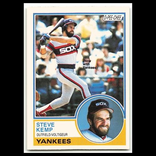 Steve Kemp #260 1983 O-Pee-Chee New York Yankees Baseball Card MLB NM