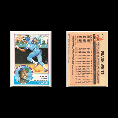 Frank White #171 1983 O-Pee-Chee Kansas City Royals Baseball Card MLB NM