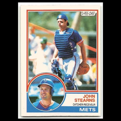 John Stearns #212 1983 O-Pee-Chee New York Mets Baseball Card MLB NM