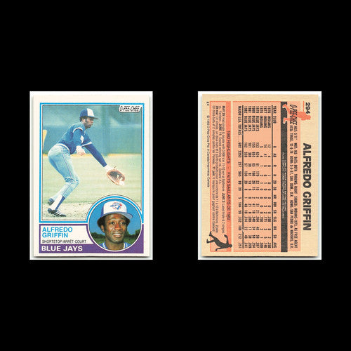 Alfredo Griffin #294 1983 O-Pee-Chee Toronto Blue Jays Baseball Card MLB NM