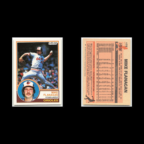 Mike Flanagan #172 1983 O-Pee-Chee Baltimore Orioles Baseball Card MLB NM