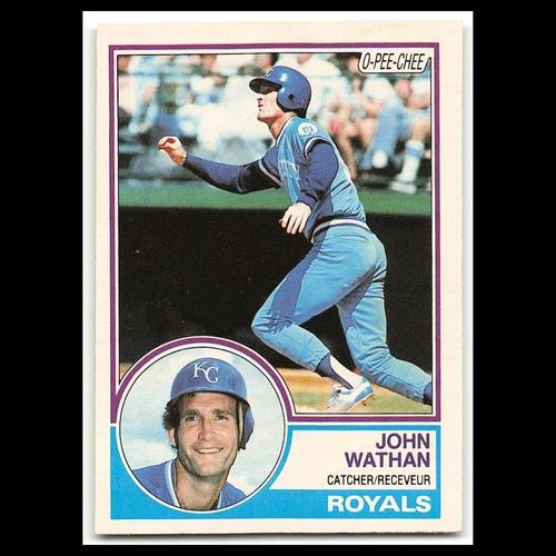 John Wathan #289 1983 O-Pee-Chee Kansas City Royals Baseball Card MLB NM