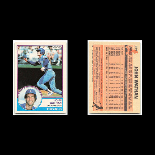 John Wathan #289 1983 O-Pee-Chee Kansas City Royals Baseball Card MLB NM