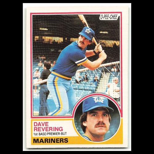 Dave Revering #291 1983 O-Pee-Chee Seattle Mariners Baseball Card MLB NM