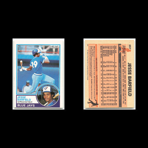 Jesse Barfield #257 1983 O-Pee-Chee Toronto Blue Jays Baseball Card MLB NM