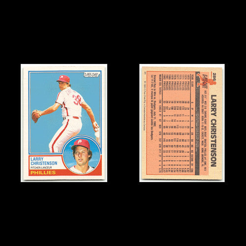 Larry Christenson #286 1983 O-Pee-Chee Philadelphia Phillies Baseball Card MLB