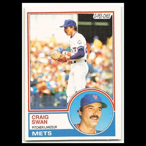 Craig Swan #292 1983 O-Pee-Chee New York Mets Baseball Card MLB NM