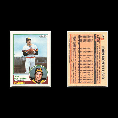 John Montefusco #223 1983 O-Pee-Chee San Diego Padres Baseball Card MLB NM